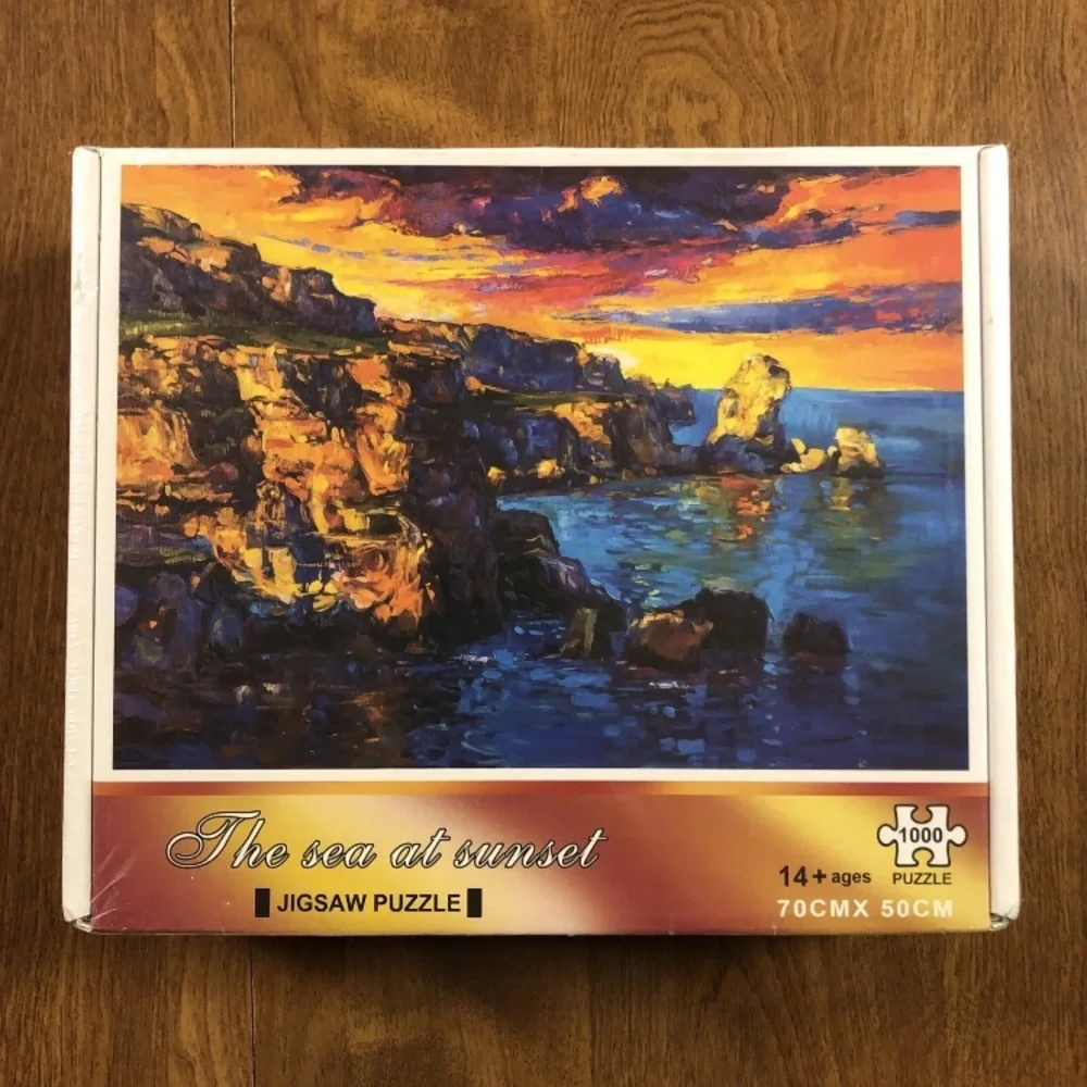 The Sea at Sunset Jigsaw Puzzle 1000 pieces